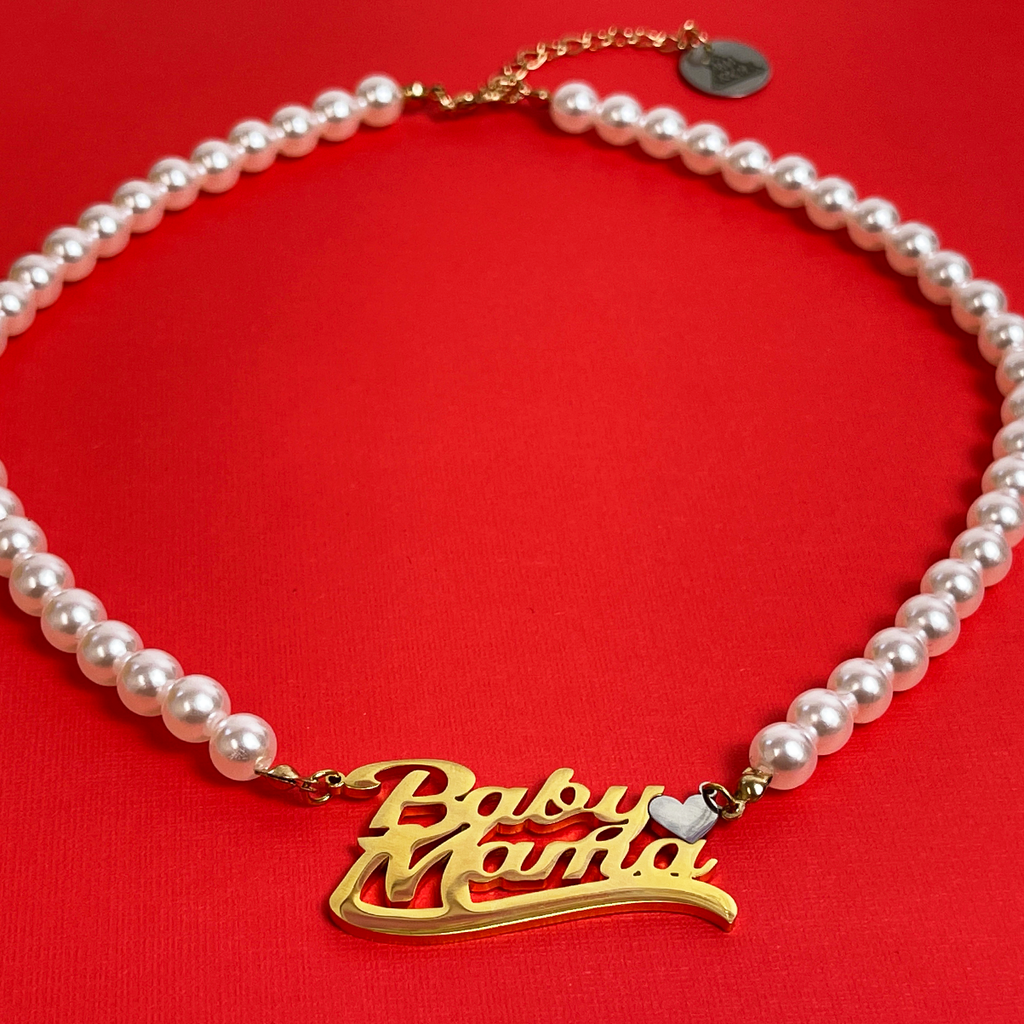 Baby Mama Pearl Necklace