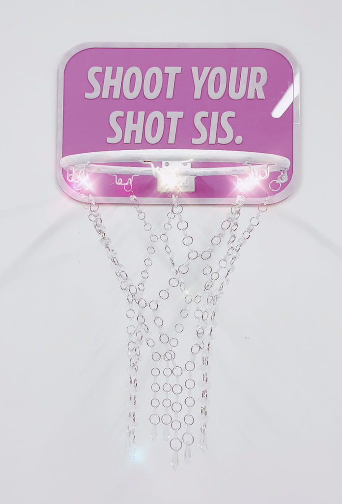 Shoot Your Shot Crystal Basketball Hoop