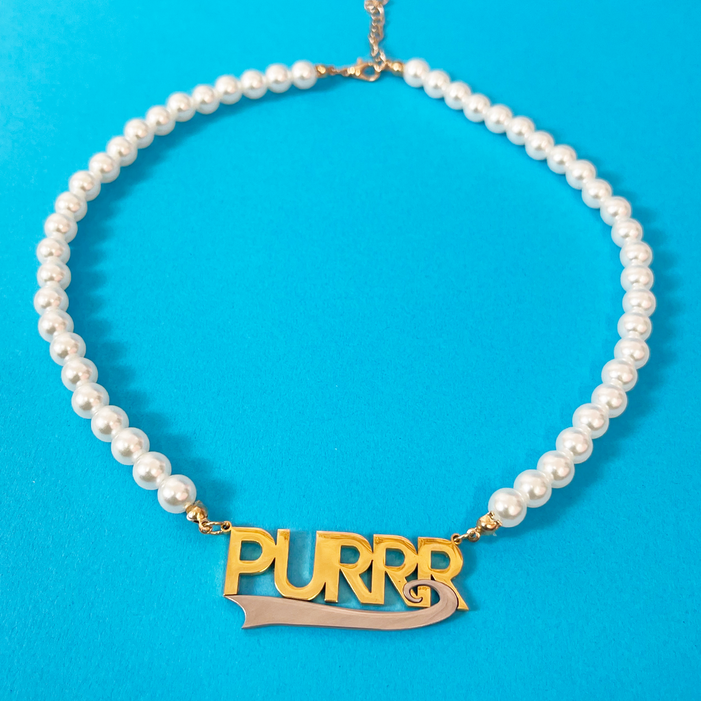 Purrr Pearl Necklace