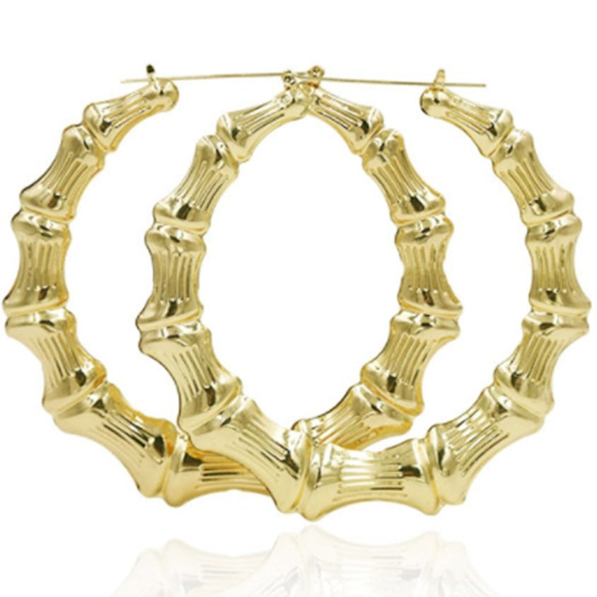 Circle Bamboo Earrings - Amarachi Jewellery