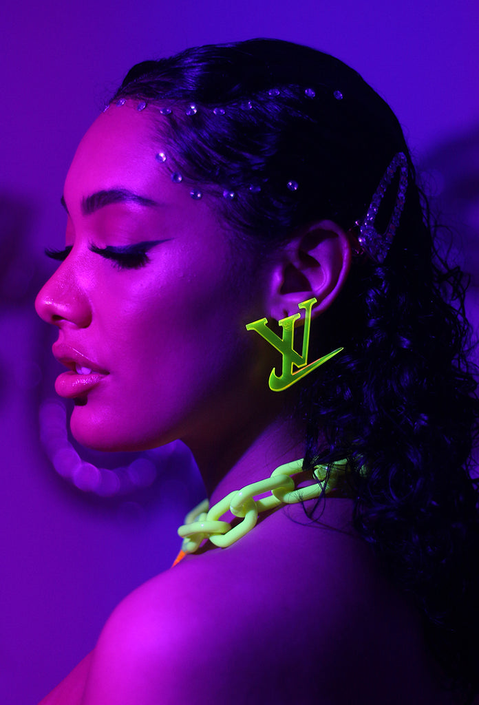 Neon Sporty Luxe Earrings - Amarachi Jewellery